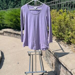 J. Jill Soft Lilac Long Sleeve Tunic